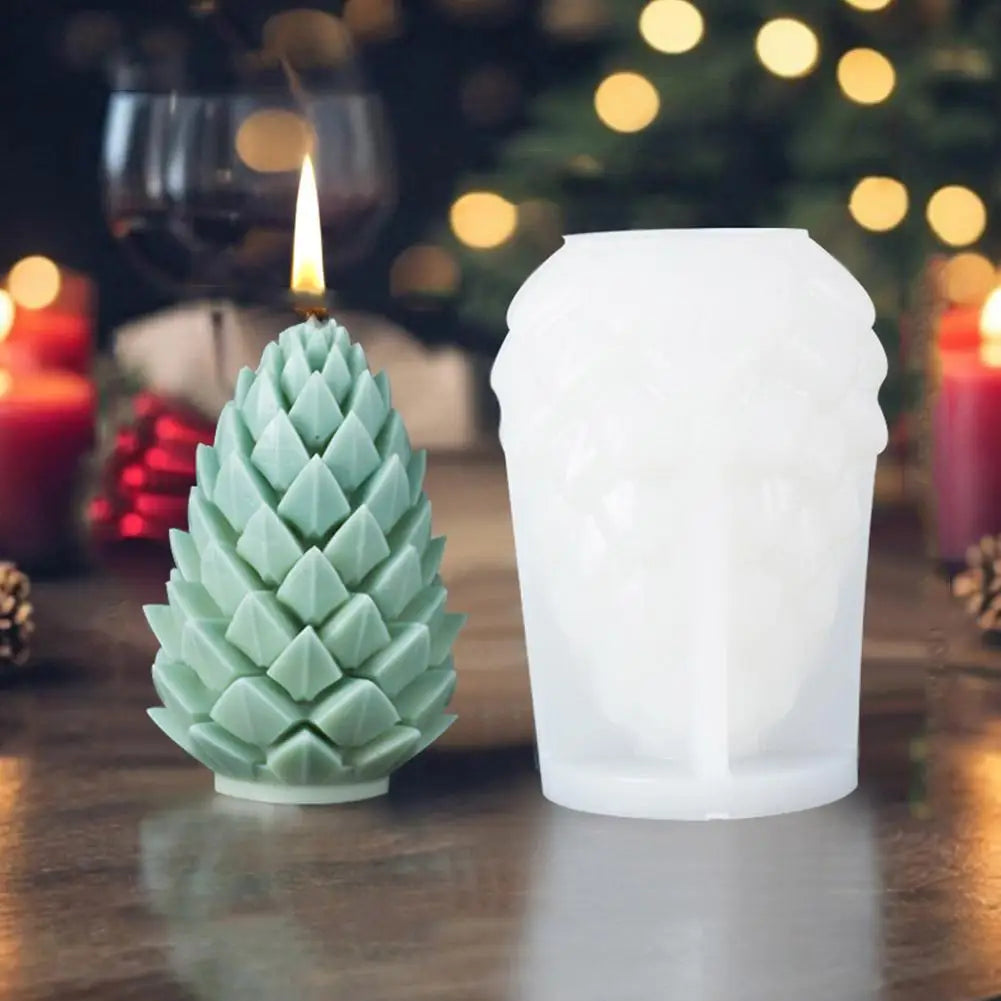 DIY 3D Christmas Candle Mold 1014