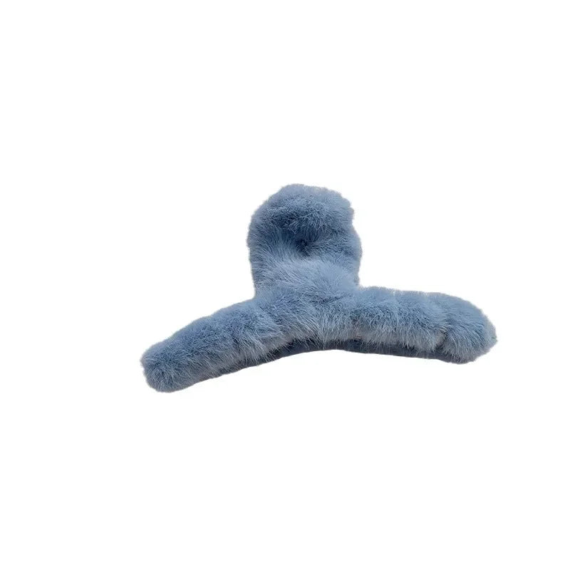 Winter Fluffy Plush Hair Claw Clip 959