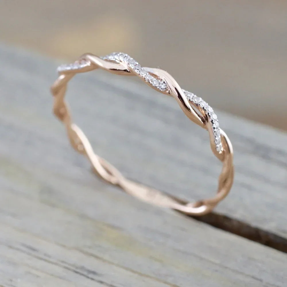 Delysia King Twist Ring birthday gift fashion elegant 938