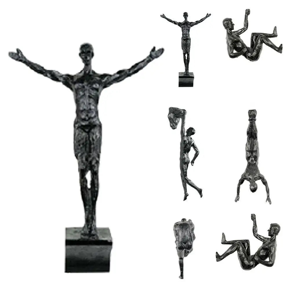 Climbing Man Resin Wall Decoration Sculpture 971