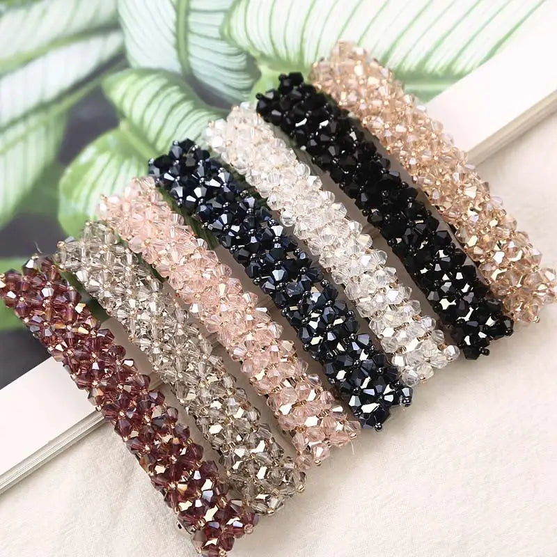 Crystal Rhinestone Barrettes Hair Clips 962