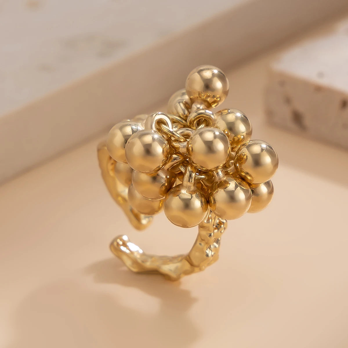 Trendy Bubble Balls Ring 998