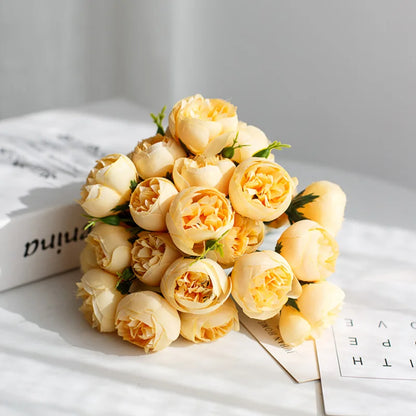 27Heads Peony Artificial Flowers Bouquet 967