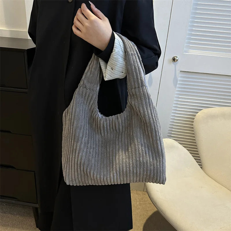 Fall/ Winter Women Corduroy Tote Bag 980