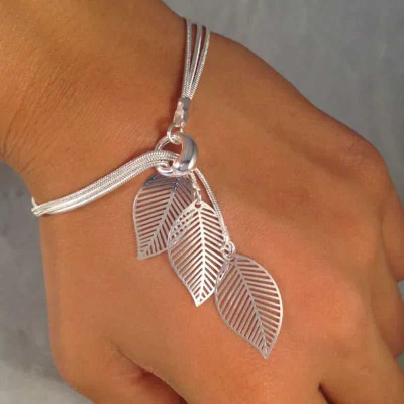 Delysia King  Leaf bracelet elegant fashion cute bracelet gift for birthday 936