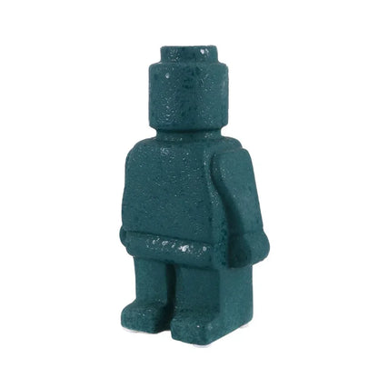 Block Man Resin Statue Flower Vase 976