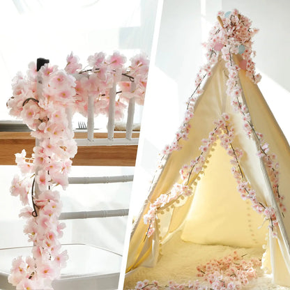 180cm, 230cm Artificial Flowers Sakura Cherry Blossom Backdrop 968