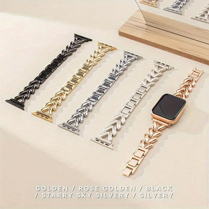 Metallic Chain bracelet Watch Band for Apple Watch 1011