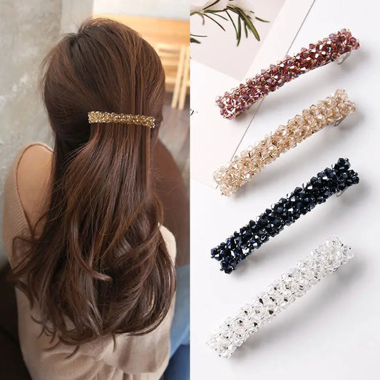 Crystal Rhinestone Barrettes Hair Clips 962