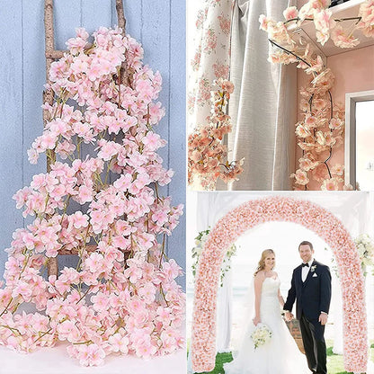 180cm, 230cm Artificial Flowers Sakura Cherry Blossom Backdrop 968