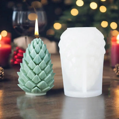 DIY 3D Christmas Candle Mold 1014