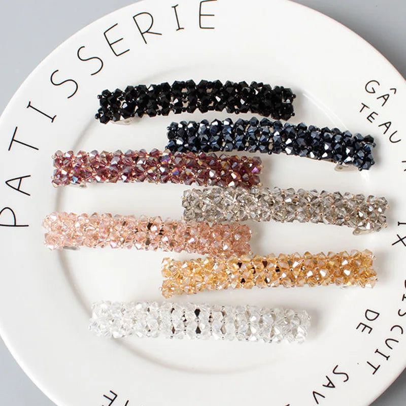 Crystal Rhinestone Barrettes Hair Clips 962