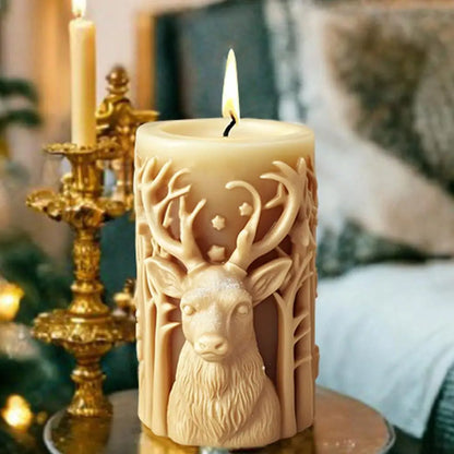 DIY 3D Christmas Candle Mold 1014