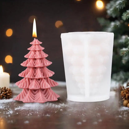 DIY 3D Christmas Candle Mold 1014