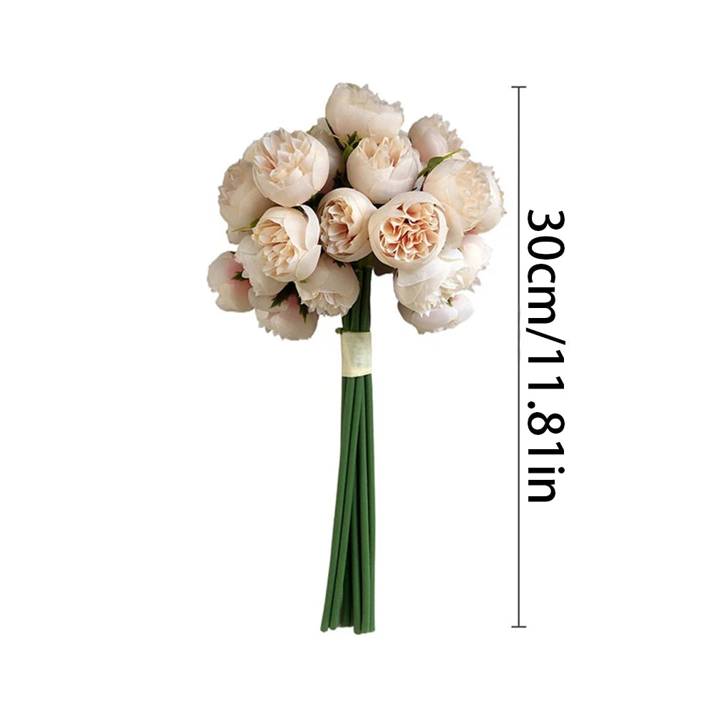 27Heads Peony Artificial Flowers Bouquet 967