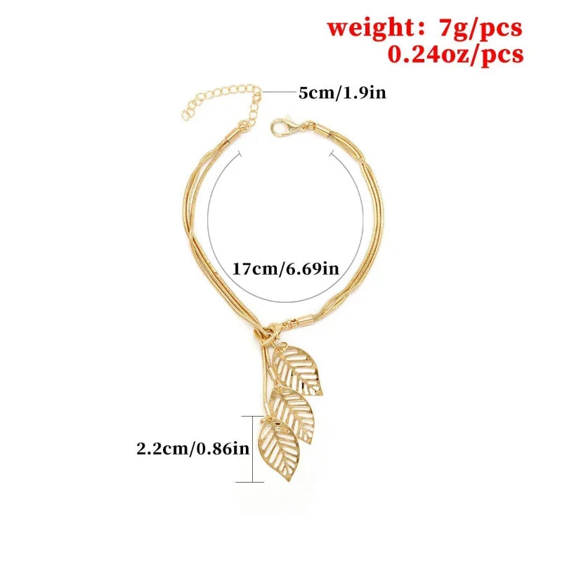 Delysia King  Leaf bracelet elegant fashion cute bracelet gift for birthday 936