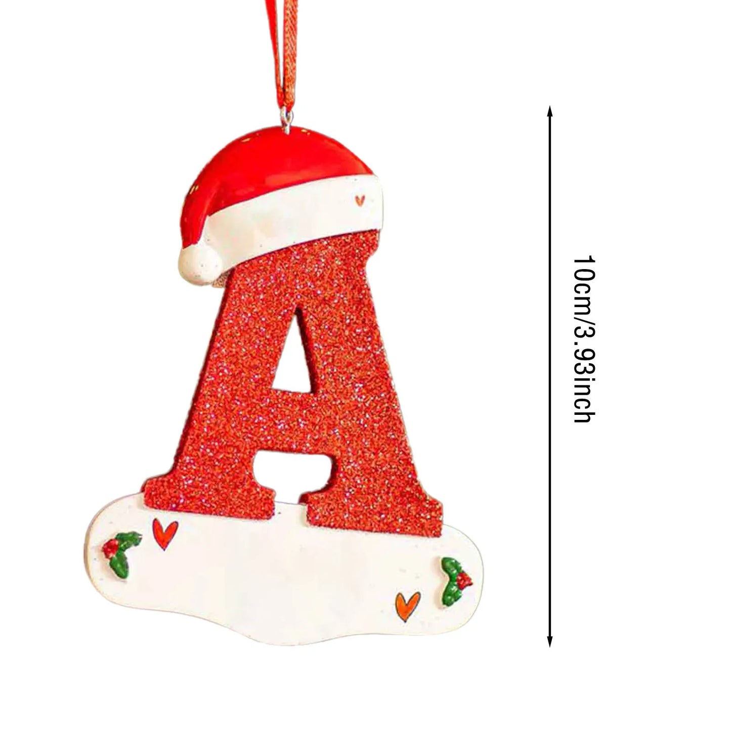 Christmas Customize Name Initial Letter Ornament (2pcs) 1017