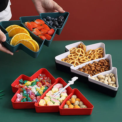 Christmas Tree Shape Snack Tray 1019