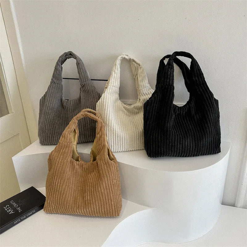 Fall/ Winter Women Corduroy Tote Bag 980