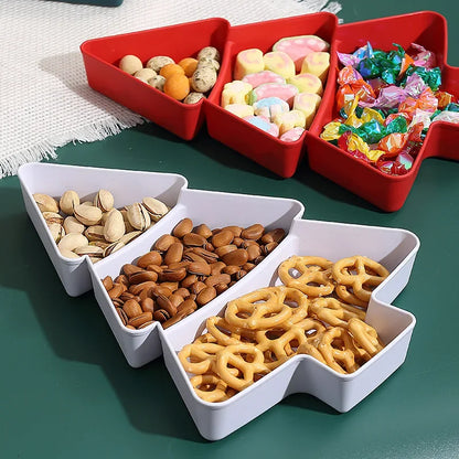 Christmas Tree Shape Snack Tray 1019