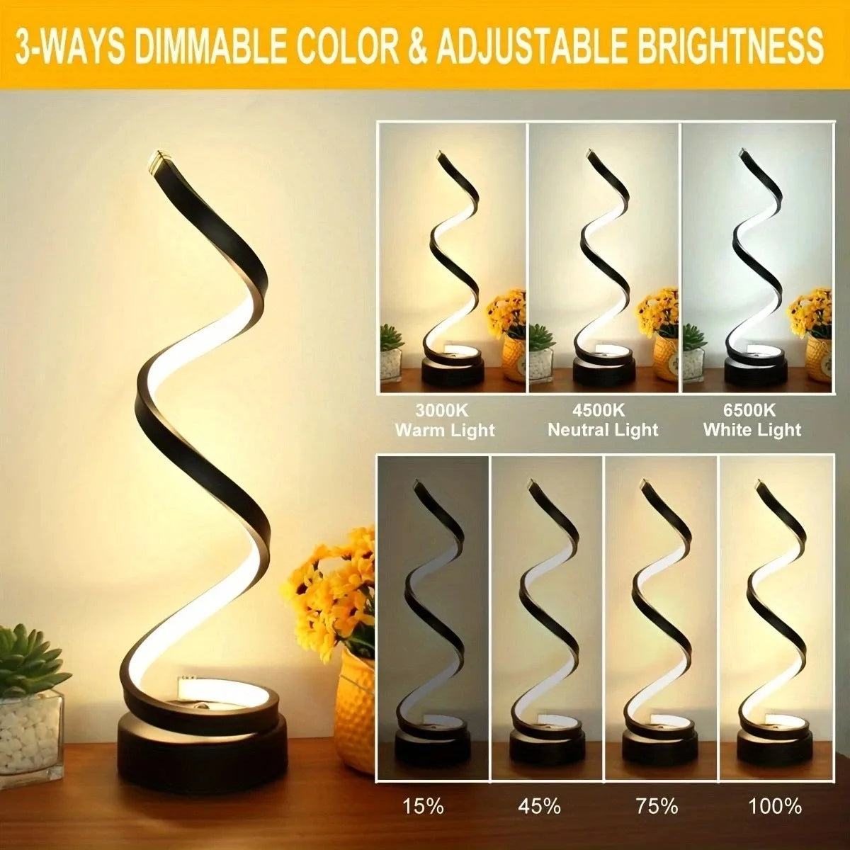 Cool Spiral USB Table Lamp 990