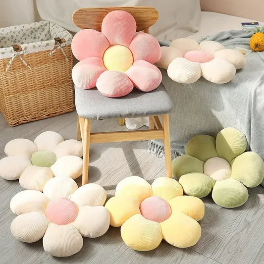 Macaroon color Daisy Flower Plush Pillow 986