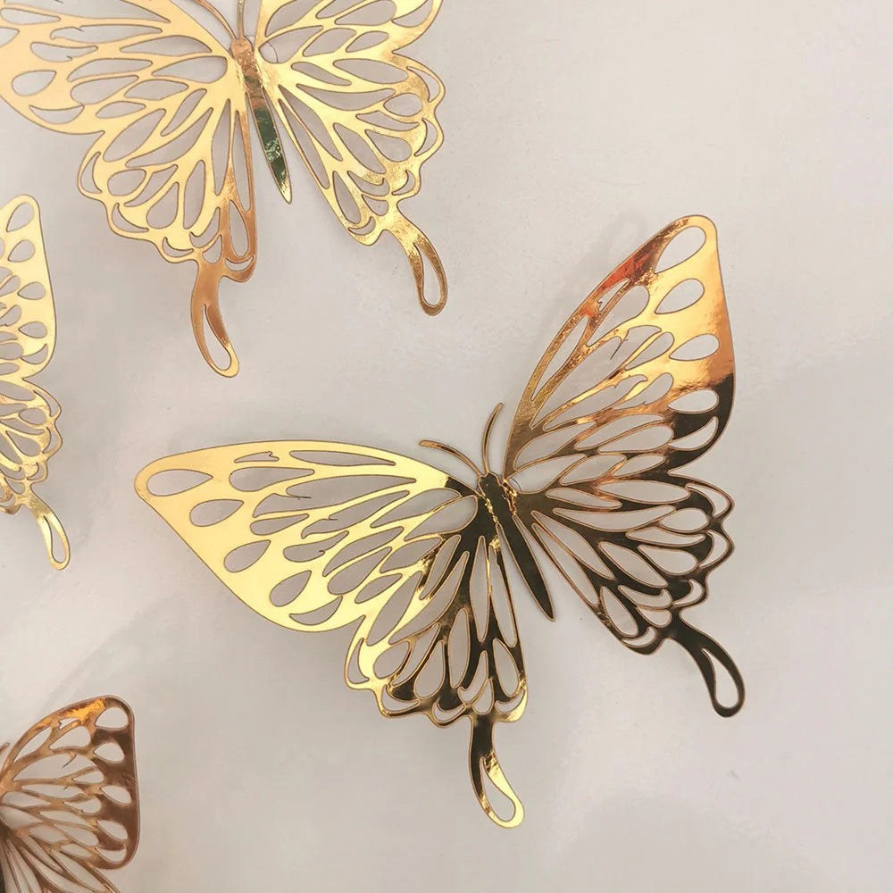 12 Pcs/Set 3D Wall Stickers Flying Butterfly 965