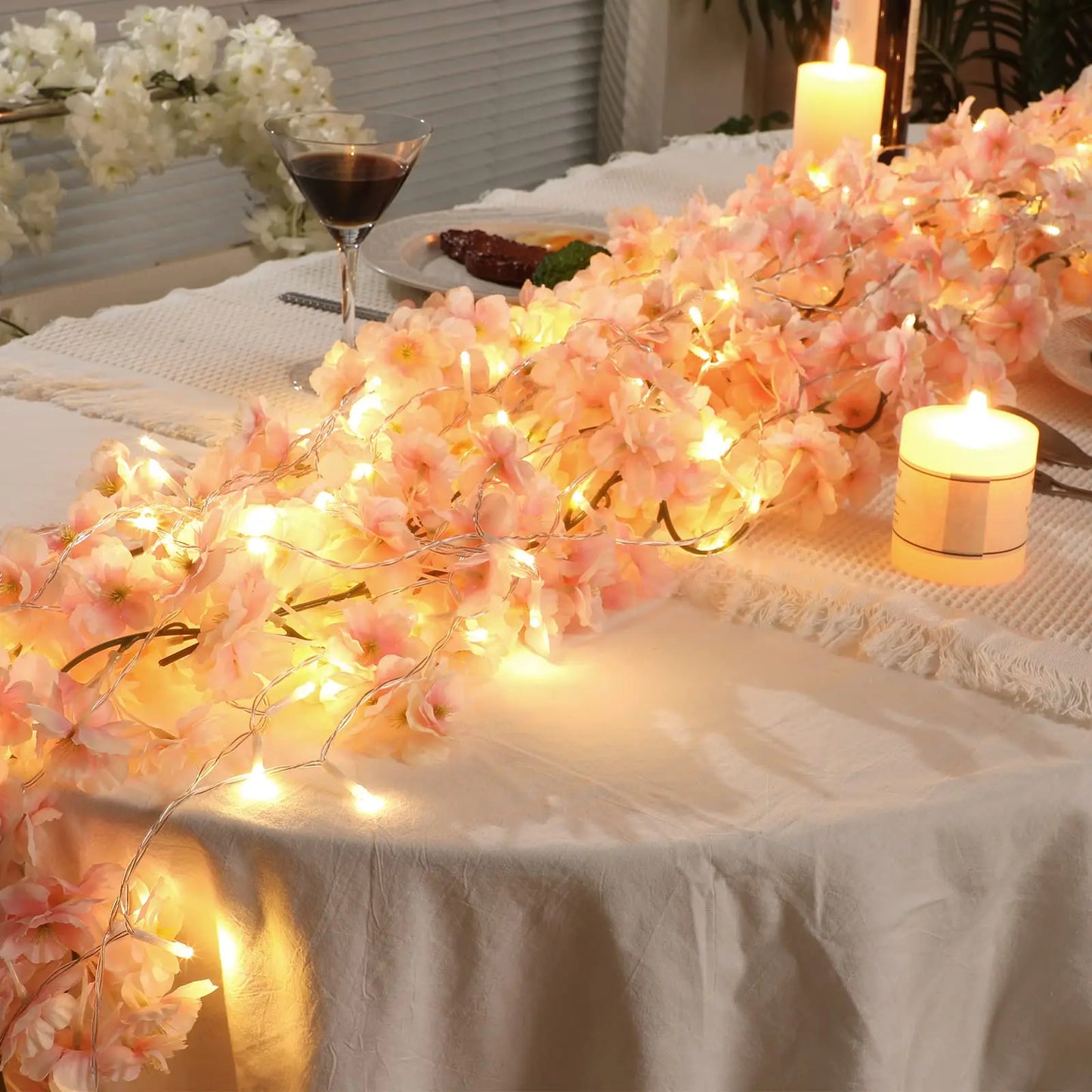 180cm, 230cm Artificial Flowers Sakura Cherry Blossom Backdrop 968