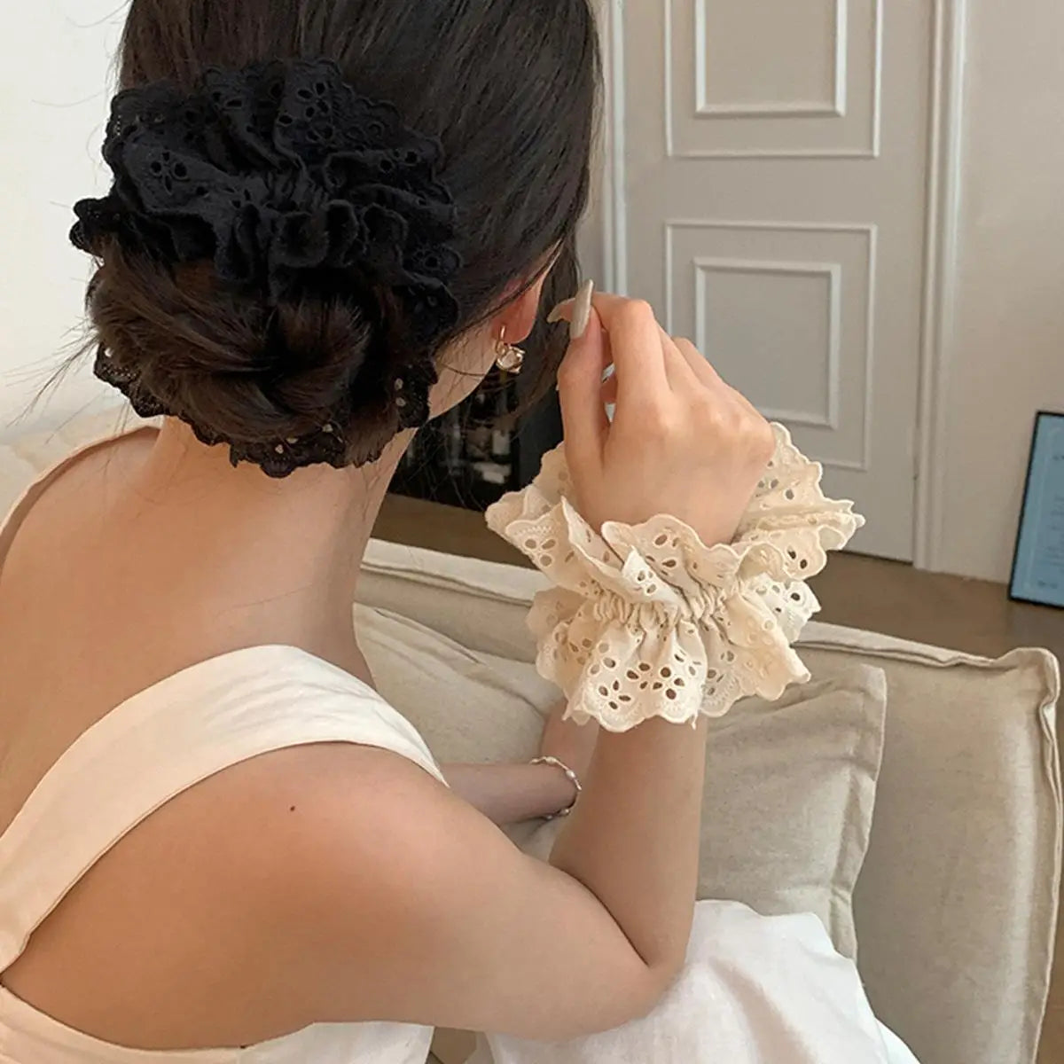 Cute & Elegant Lace Scrunchies 964