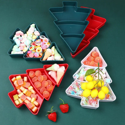 Christmas Tree Shape Snack Tray 1019