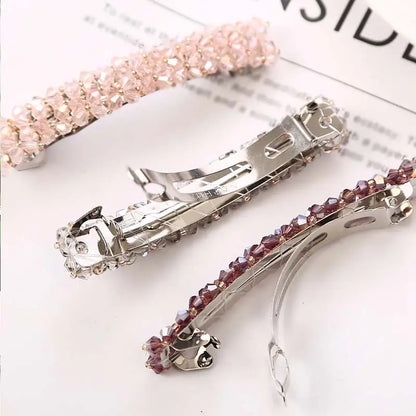 Crystal Rhinestone Barrettes Hair Clips 962