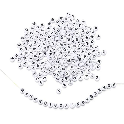 DIY 100/200/300/500Pcs Letter Acrylic Beads  B1012